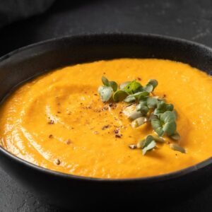 Receita de Sopa vegana de alho-poró e batata.