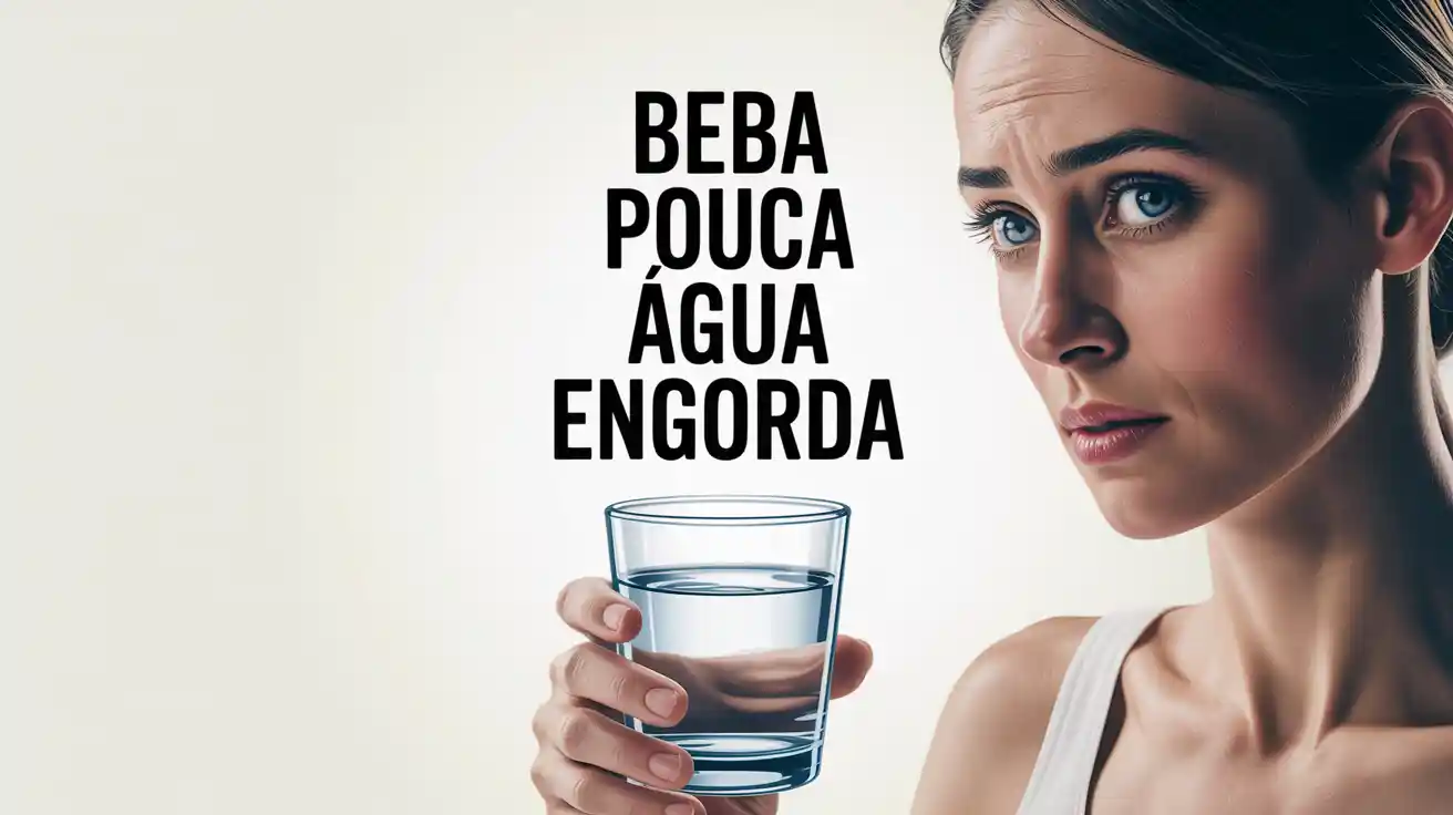 beber pouca água engorda
